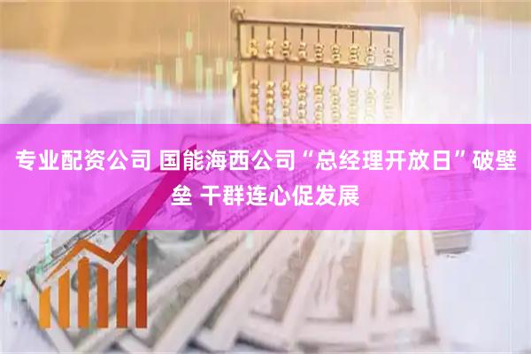 专业配资公司 国能海西公司“总经理开放日”破壁垒 干群连心促发展